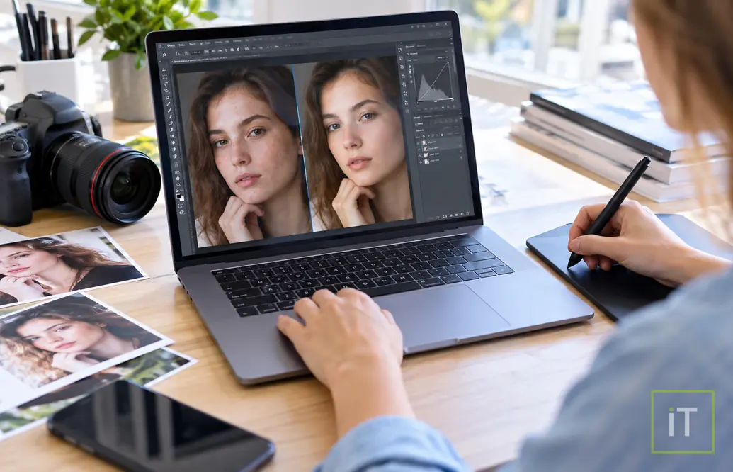 Ретушь фотографии в Фотошопе: инструкция. Учебный Центр