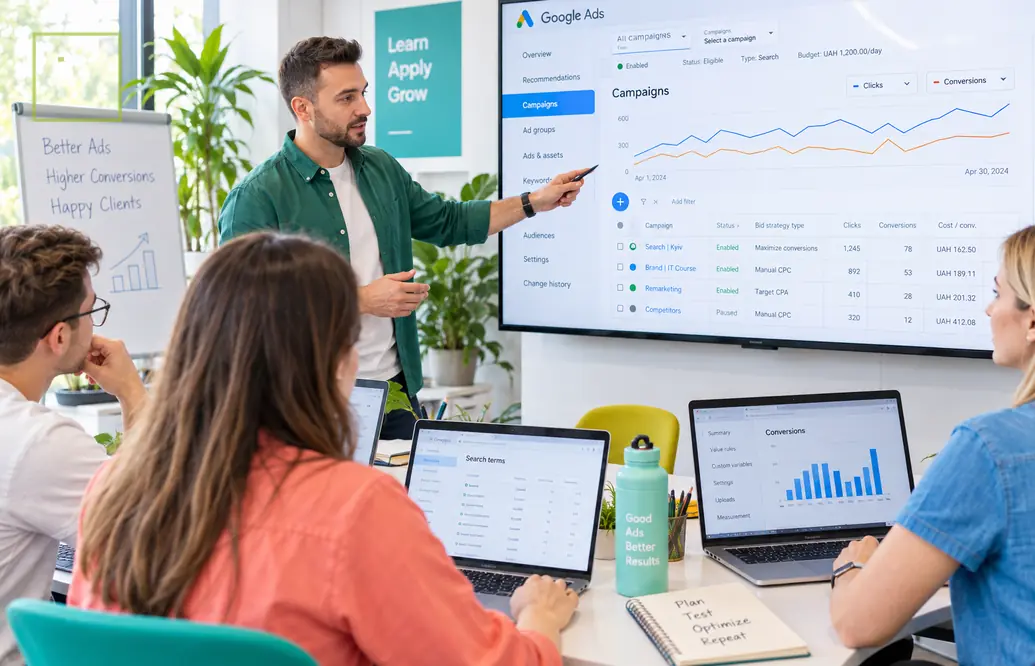 IT - Курсы Google Ads. Эффективная реклама в Интернете. Киев - Онлайн курсы