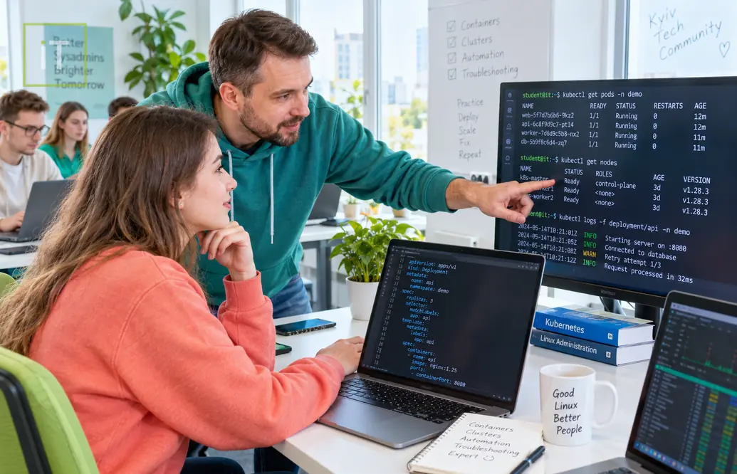 IT - Курсы Linux: контейнеры, кластеры, автоматизированное администрирование, исправление ошибок. Expert. Киев. - Онлайн курсы