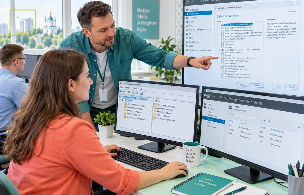 IT - Настройка дополнительных сервисов Windows Server Киев - Онлайн курсы