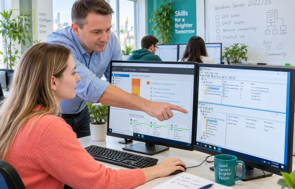 IT - Курсы Windows Server 2016 Advanced: работа в сети. Киев. - Онлайн курсы